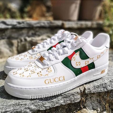 gucci inspired air force ones